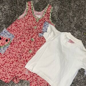 Cottontail Originals Girls Watermelon Dress & Shirt 3T SEE DESCRIPTION